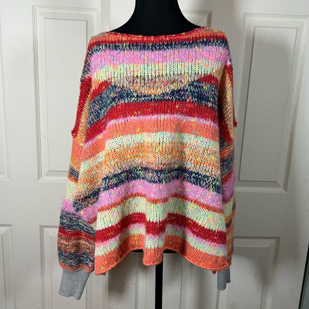 Free People String Lights Pullover Oversized Sweater